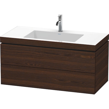 Duravit L-Cube C-Bonded Set Wall-Mounted Lc6928O6969 Brushed Walnut LC6928O6969